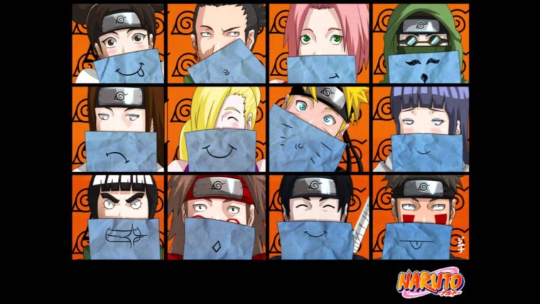 Весёлые персонажи из Наруто