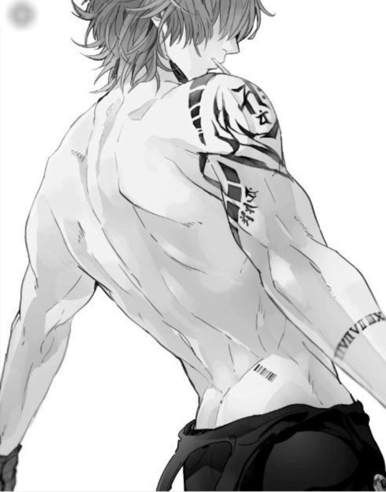 Аниме арт парень в трусах