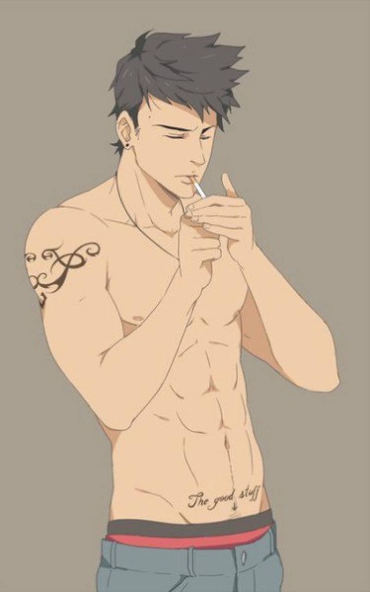 Аниме Наруто Киба с торсом