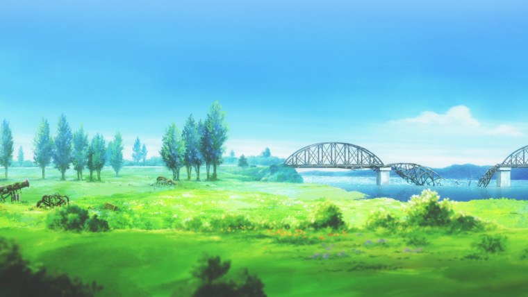 Пейзажи из аниме Вайолет Эвергарден