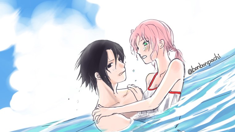 Сакура рисунок аниме дерево