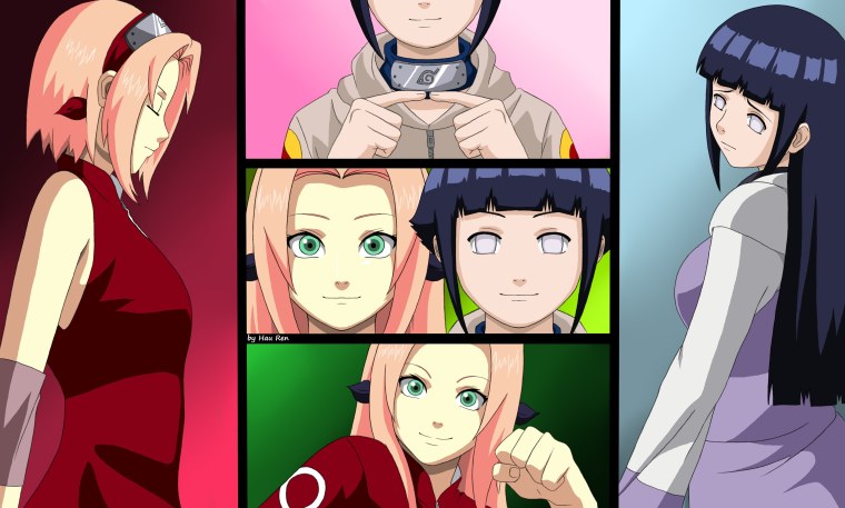 Наруто Сакура и Хината