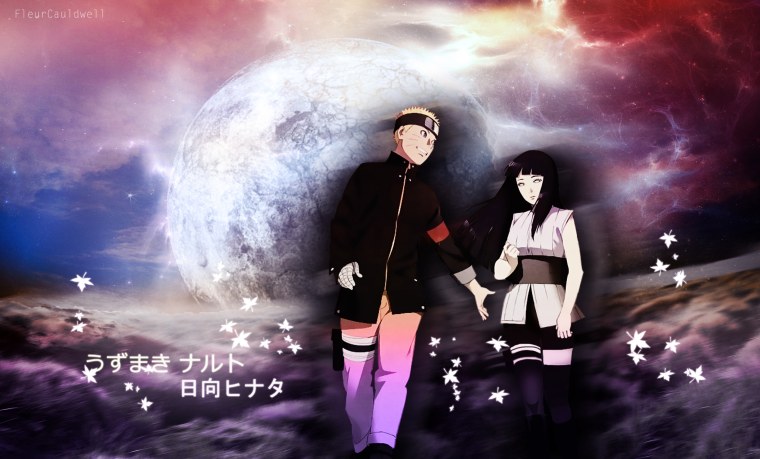 Наруто и Хината на рабочий стол