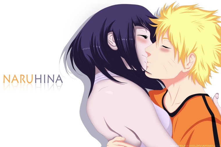 Хината обнимается