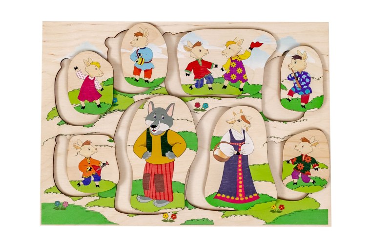 Пазлы по сказке волк и семеро козлят