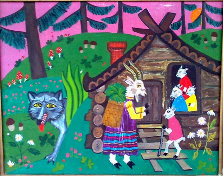 Избушка волк и 7 козлят