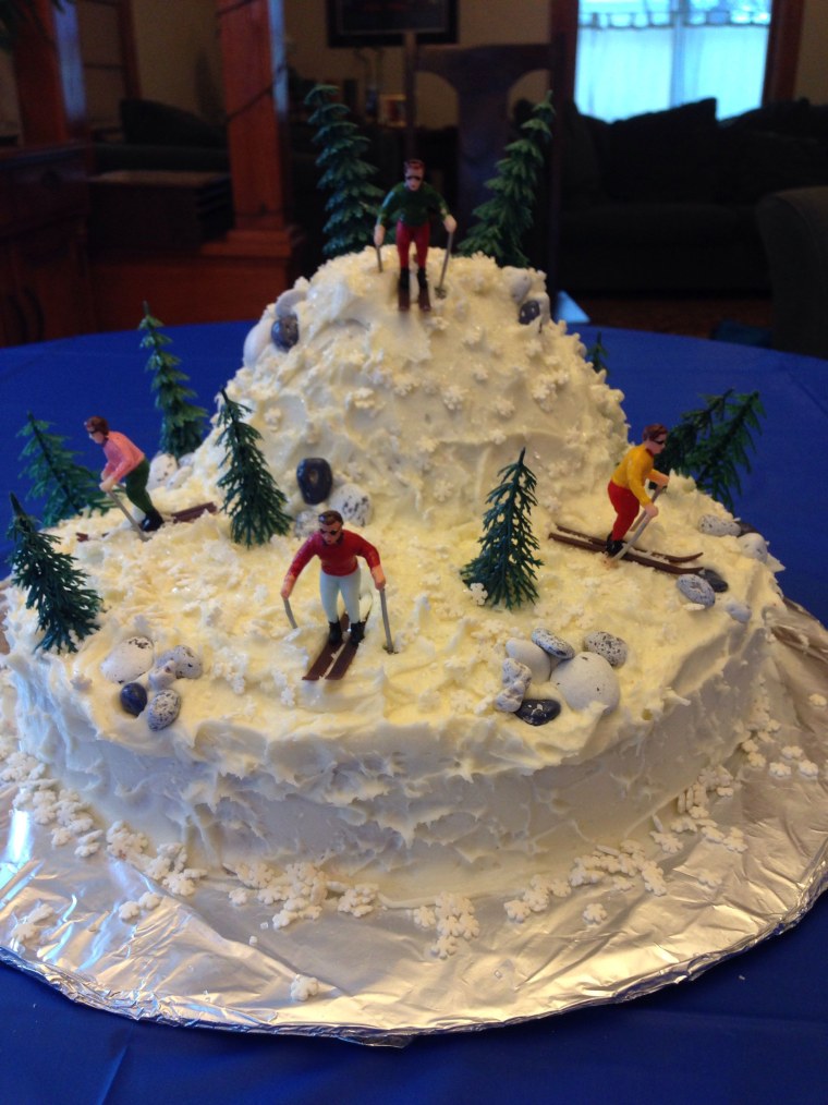 Торты с горнолыжной тематикой