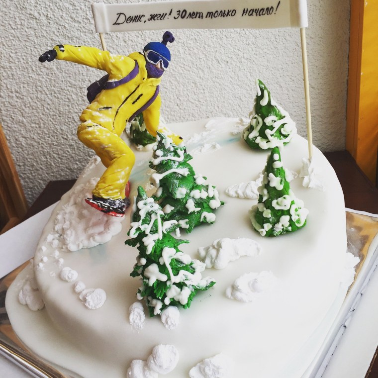 Торт для лыжника