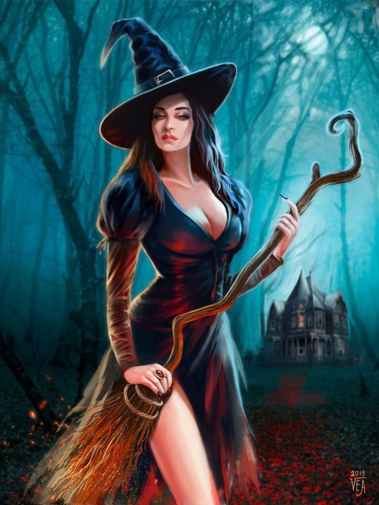 Красивая ведьмочка