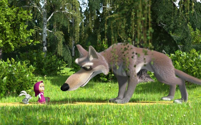 Маша и медведь волки