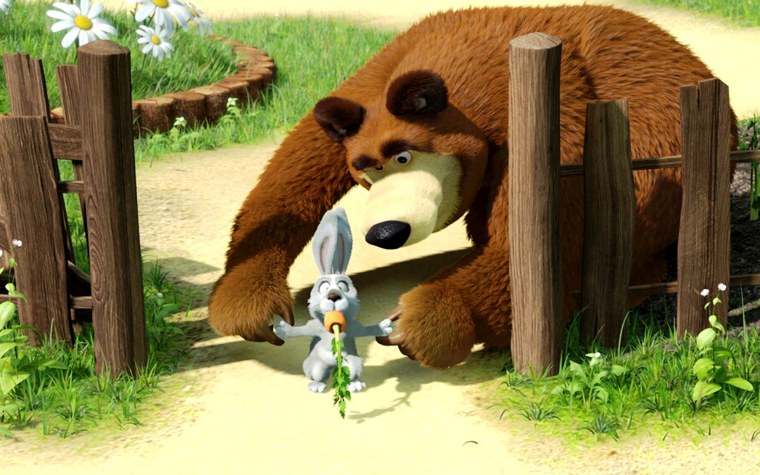 Медведь с мультика Маша и медведь