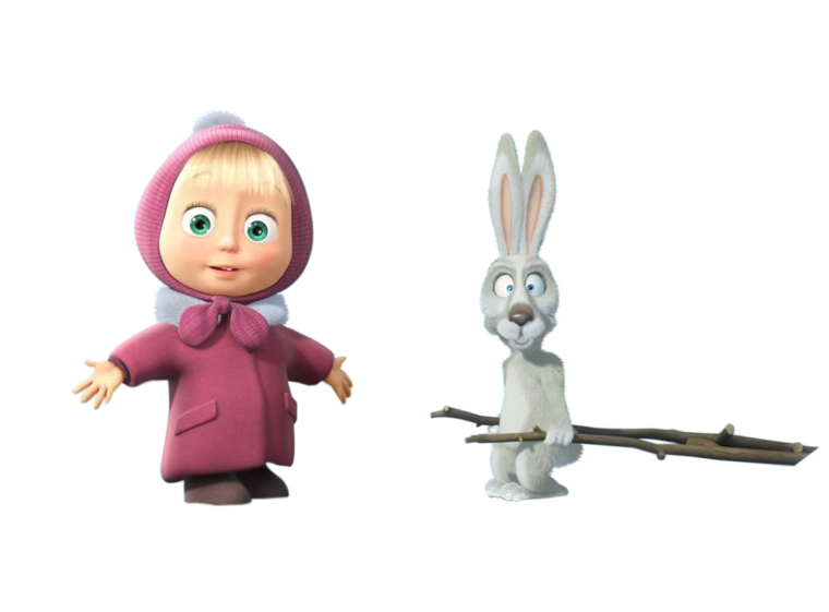 Герои мультфильма Маша и медведь