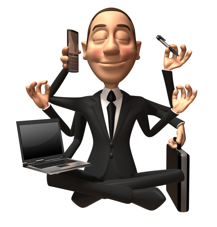 Руководитель на белом фоне