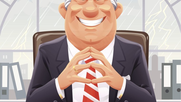 Мультяшный бизнесмен