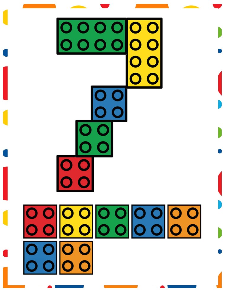 Лего дупло схемы сборки цифр для детей