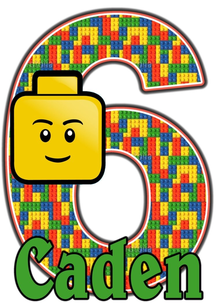 Цифры в стиле лего