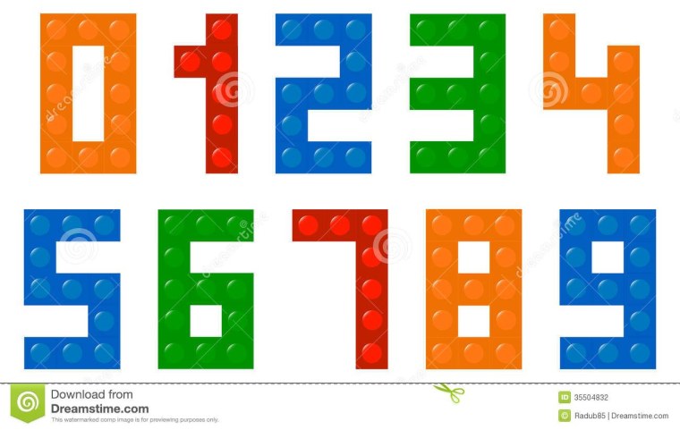 Буквы в стиле лего