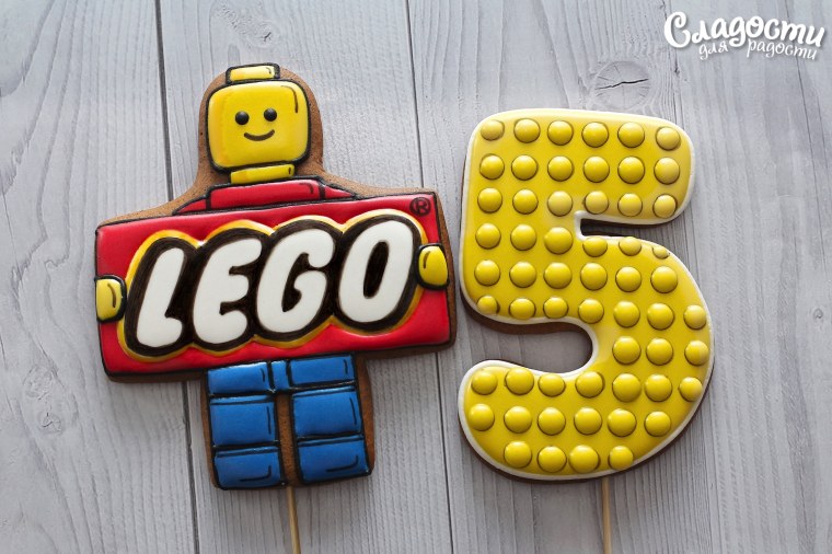 Пряники в стиле лего