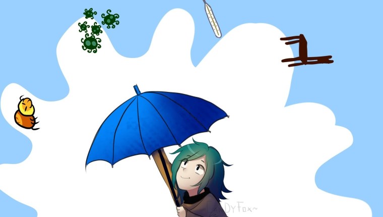 Зонтик из 13 карт в полный рост