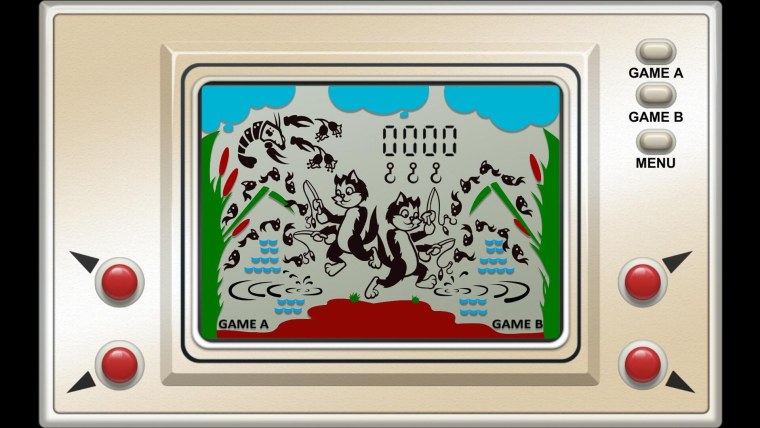 Игра электроника кот рыболов