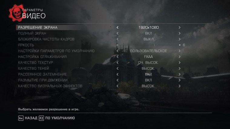 Разрешения в играх