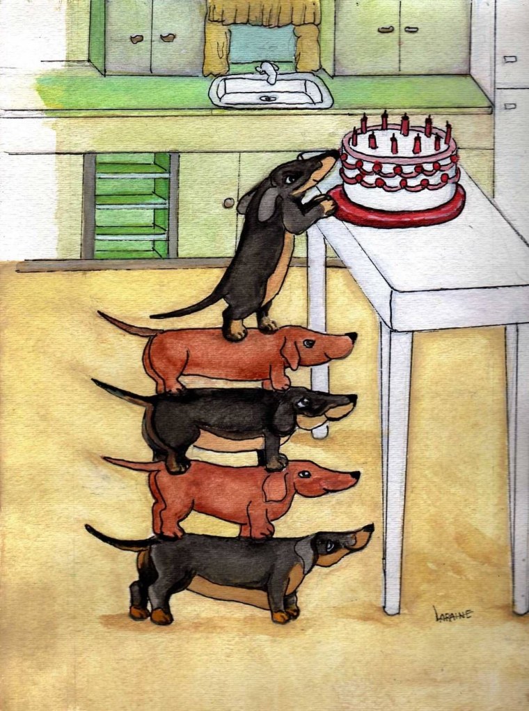 Открытки с таксами