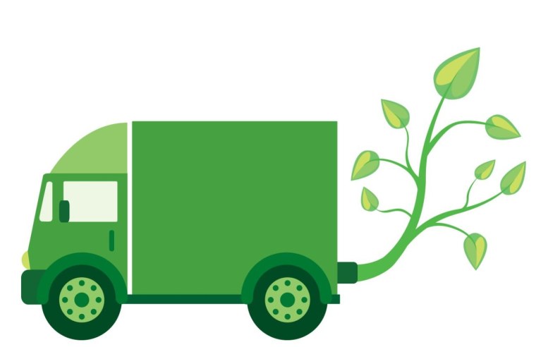 Зеленый грузовик для детей