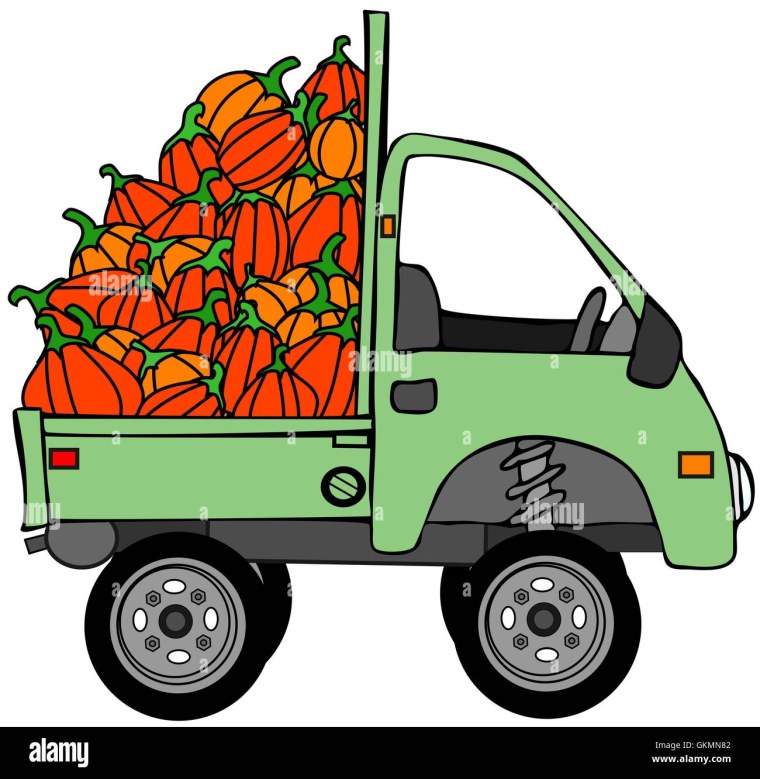 Грузовик с овощами для детей