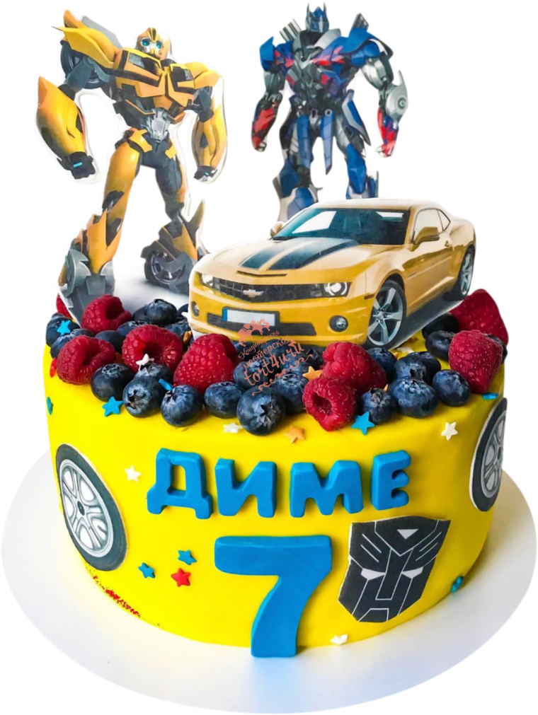 Торт трансформеры фототопечать