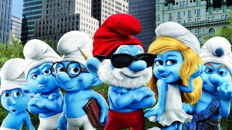 Смурфики новогодние