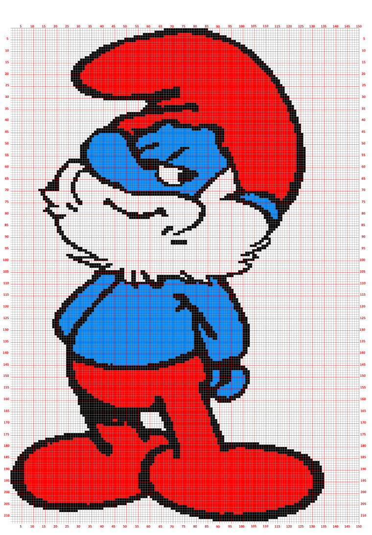 Довольный Смурф