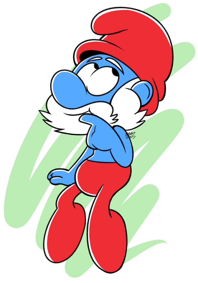 Папа Смурф слив