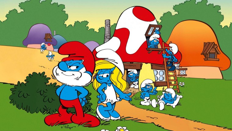Смурфик Smurfs папа Смурф