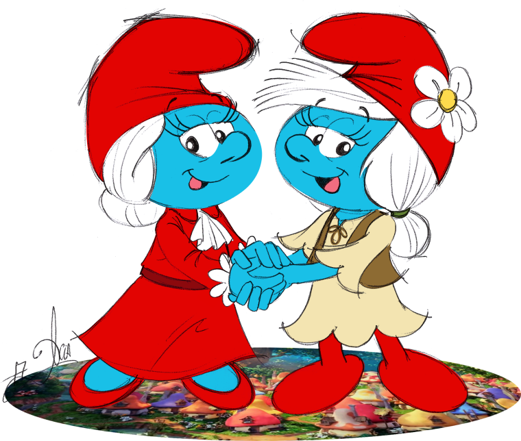 Смурфик Smurfs папа Смурф