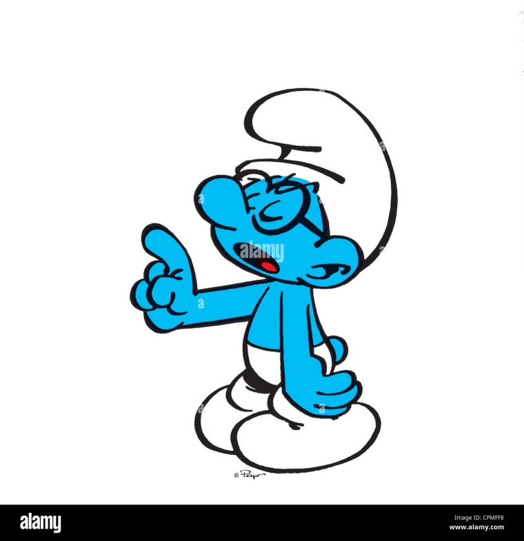 Мультяшный персонаж Смурфик