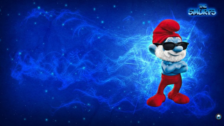 Папа Смурф в очках