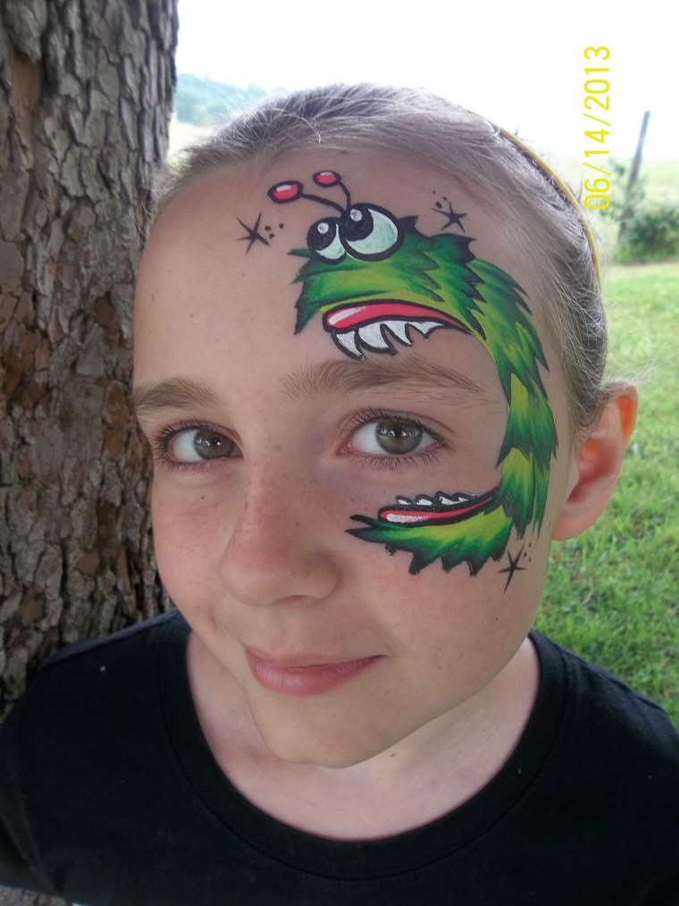Детский грим монстрик
