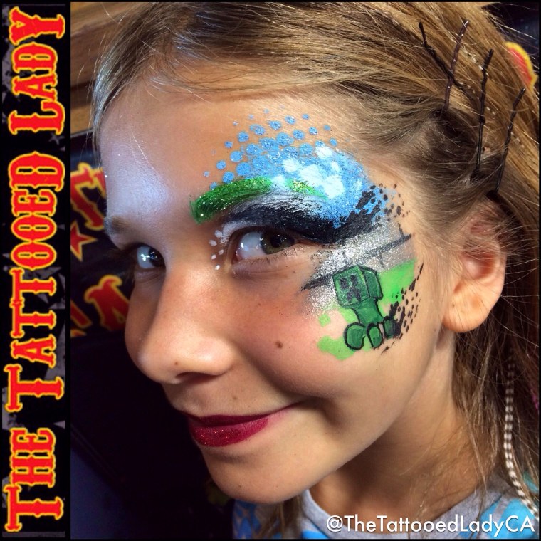 Аквагрим майнкрафт