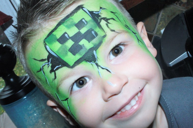 Аквагрим КРИПЕР для мальчиков