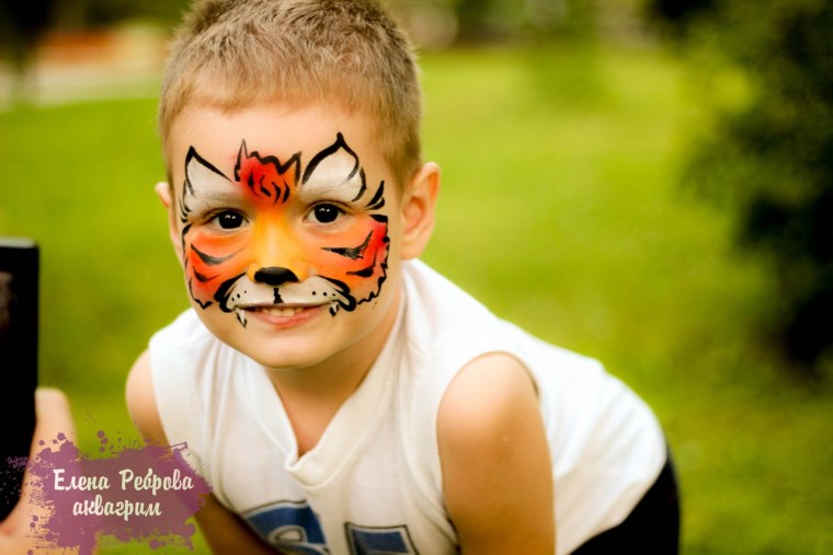 Я умею аквагрим коллаж