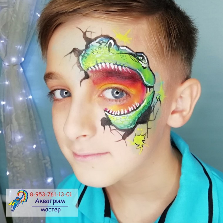 Аквагрим попугай