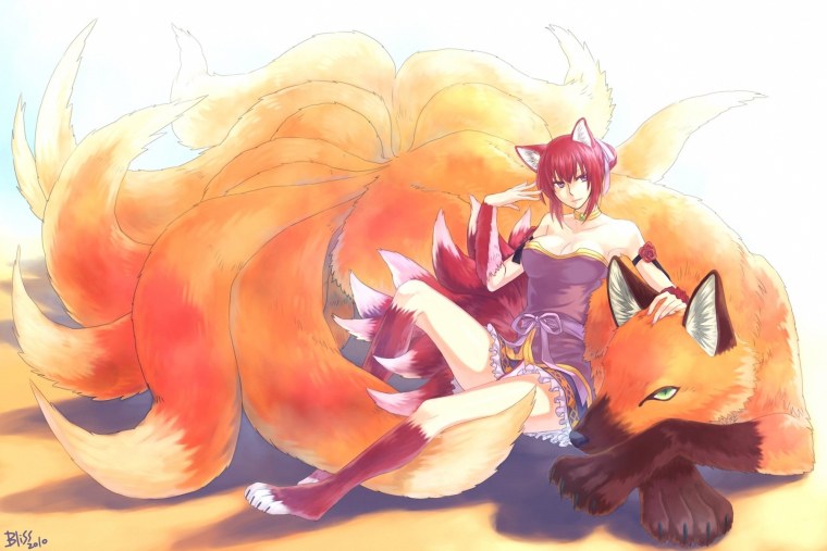 Кицунэ девятихвостый Лис