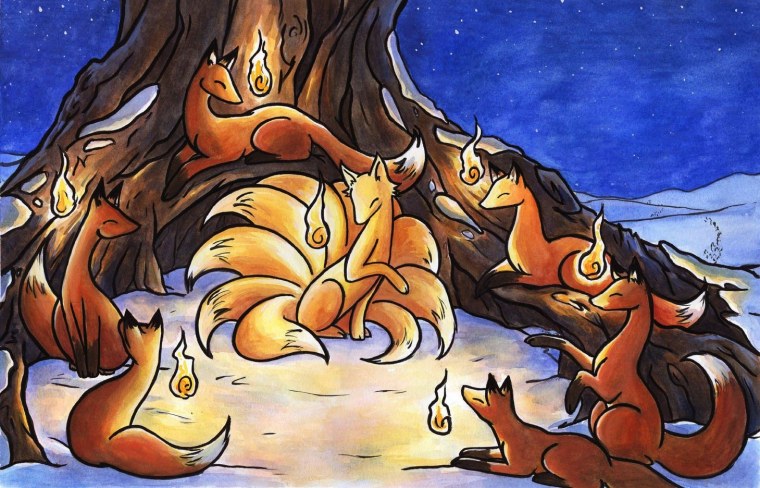 Кицунэ 9 хвостов