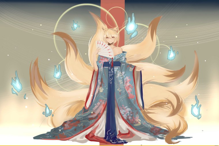 Жемчужная лиса Кицунэ