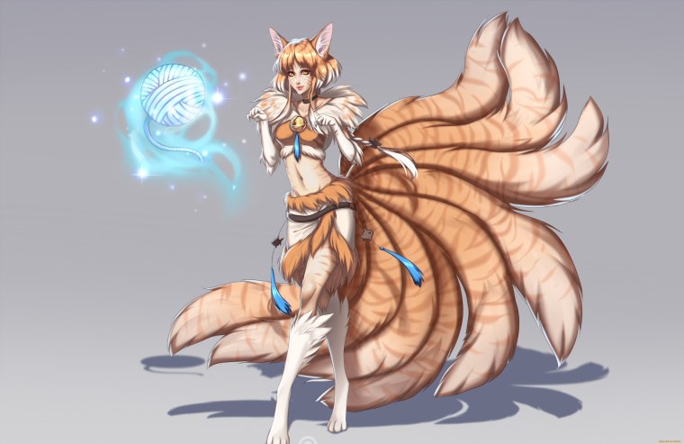 Девятихвостая лисица Кицунэ