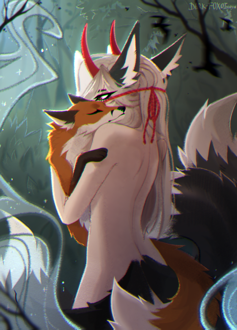 Кицунэ демон волк