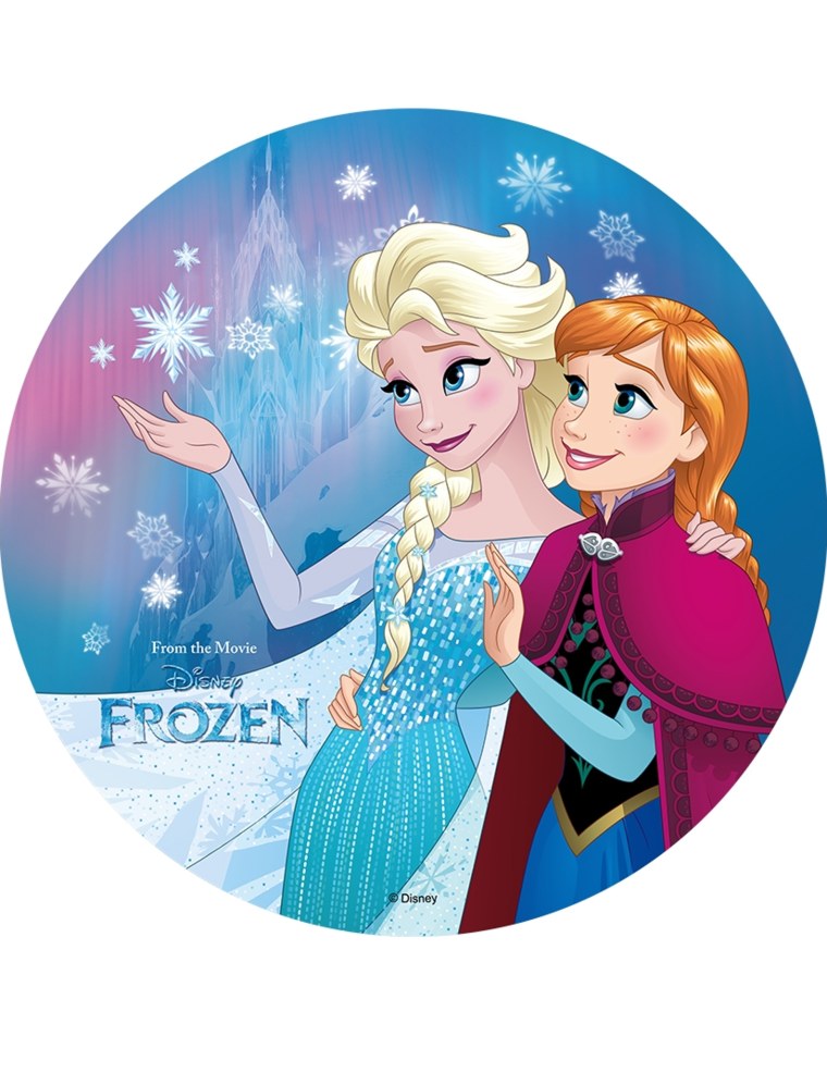 Вафельная печать Эльза и Анна