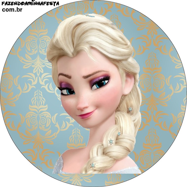 Эльза Холодное сердце круглая