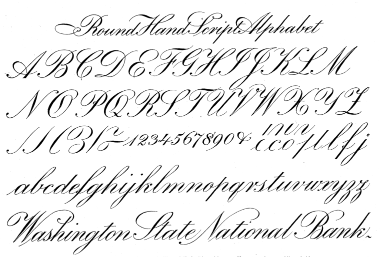 Каллиграфия английский алфавит копперплейт