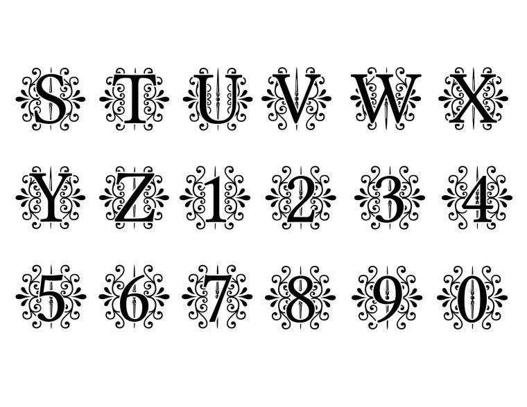 Монограмма цифры